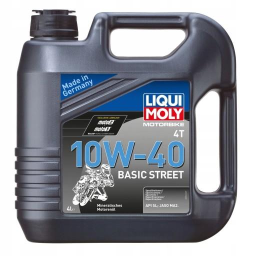 Масло 4Т LIQUI MOLY Basic Street 10W40 4л 3046 Шахта