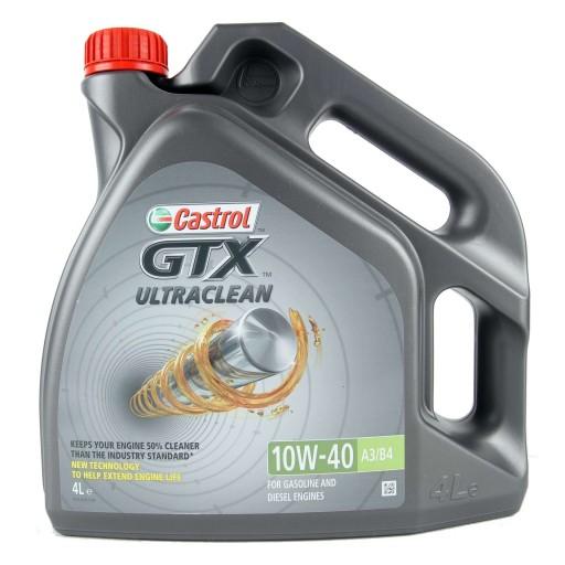 Масло CASTROL GTX ULTRACLEAN 10W40 4л.