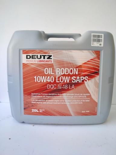 Масло DEUTZ Rodon 10w40 Low Saps 20л