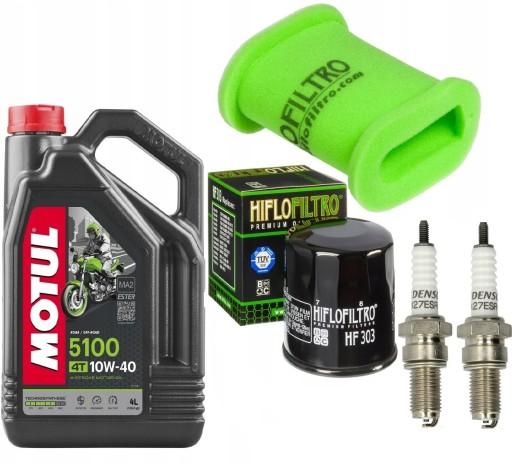 Масло + масляный фильтр + воздушный фильтр + свечи зажигания для KAWASAKI KLE 500 1992 г.