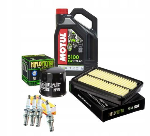 Масляні фільтри SUZUKI GSX 1250 FA Motul 5100 Свічки запалювання