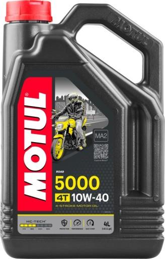 Масло MOTUL 10W40 4л 5000 4T / мотоцикл