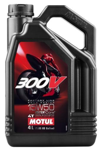 Масло MOTUL 15W50 4л 300V 4T FL / мотоцикл