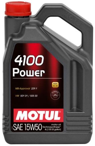Масло MOTUL 15W50 4л 4100 POWER/229.1/501.