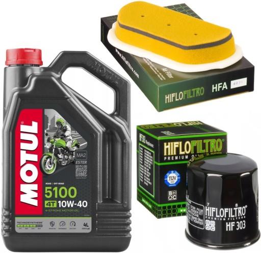 Масло MOTUL 5100 10W40 4л + масляный + воздушный фильтр YAMAHA YZF-R6 2001 г.