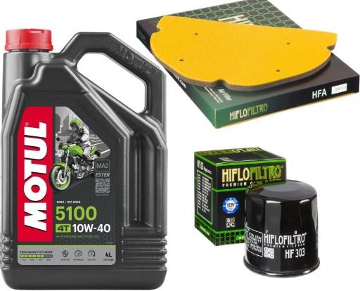 MOTUL 5100 Масло + Масляный Фильтр + Воздушный Фильтр KAWASAKI ZX-9R Ninja 1997 г.