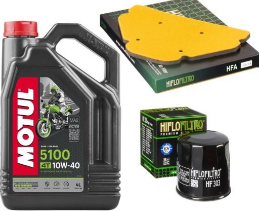 Масло MOTUL 5100 + фильтры HIFLO KAWASAKI ZX-9R 2000 г.в.