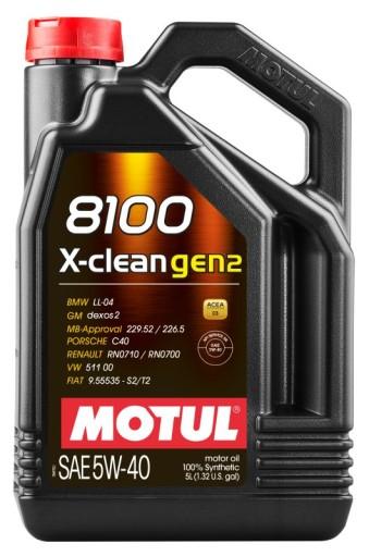Масло MOTUL 5W40 5л 8100 X-CLEAN GEN2 C3/511