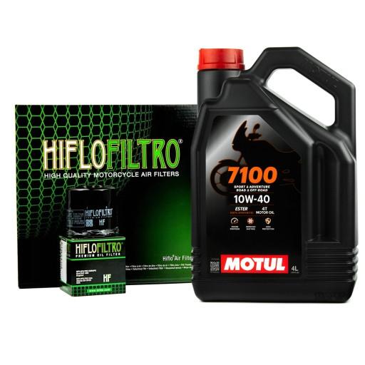 101546+103335+321812 - Масло MOTUL 7100 10W40 4л воздушный масляный фильтр Kawasaki ZZR 400 600