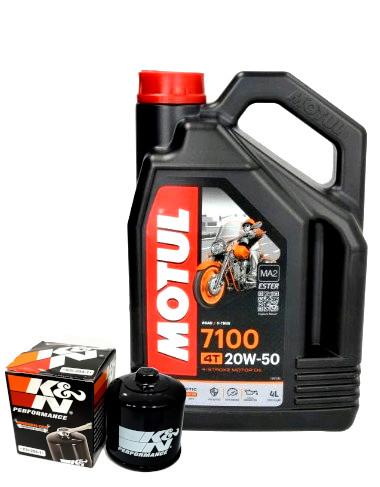 Масло MOTUL 7100 20W50 4L + масляний фільтр K&N KN163 4T BMW K R 1100 1150 Gs Rt