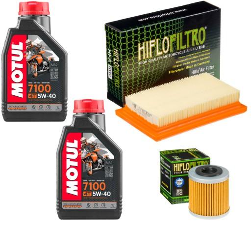 Масло MOTUL 7100 2x1L + Масло + Повітряний фільтр APRILIA SX 125 4T 2019 2020