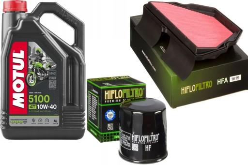 Масло Motul 5100 10W-40 + масляный + воздушный фильтр HONDA CBR 600 F F4i 2003 г.