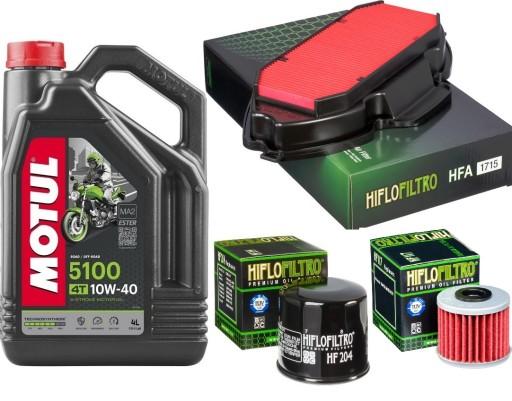 Масло Motul 5100 10w40 + Комплект фільтрів DCT HONDA NC 700 / 750 DCT Integra