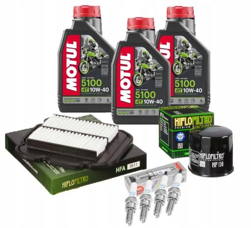 Масло Motul 5100 SUZUKI DL 650 12-16 років Фільтри Свічки запалювання