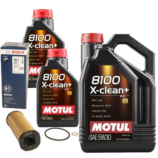 Масляний фільтр Motul 5w30 x-clean для BMW X3 X4 30d M40