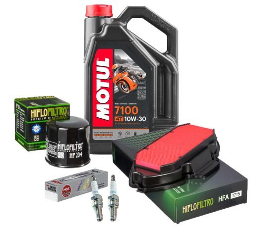 Масло Motul 7100 HONDA NC 750 INTEGRA Фільтри Свічки