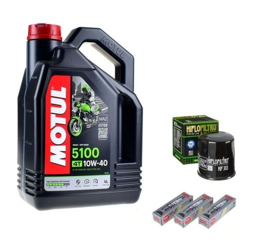 Масло Motul Фільтр Свічки запалювання NGK YAMAHA MT-09 13-16