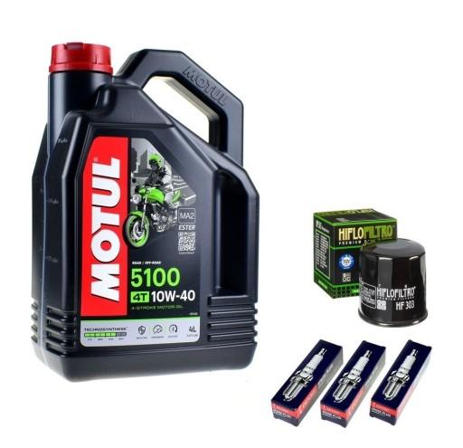 Масляный фильтр Motul Свечи зажигания TRIUMPH DAYTONA 955 05-06