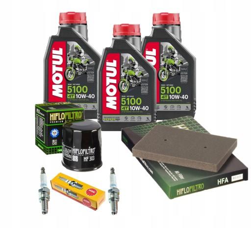 Масло Motul KAWASAKI EX 300 NINJA 13-17 лет Фильтр NGK