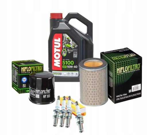 Масло Motul для HONDA CB600 PC34 HORNET 98-04 Фильтры Свечи зажигания NGK