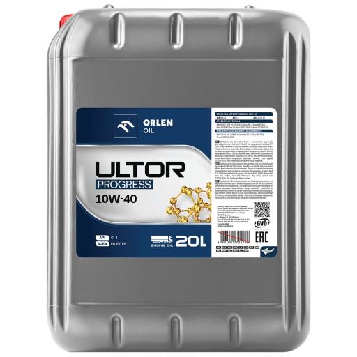 Синтетичне моторне масло ULTOR PROGRESS Orlen Oil 10W-40 | 20л