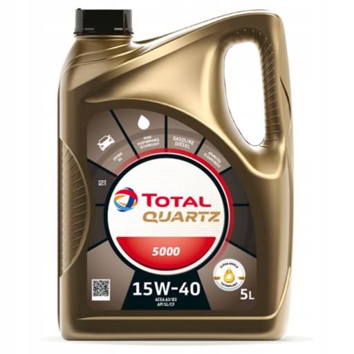 Масло TOTAL Quartz 5000 15W40, 5 литров