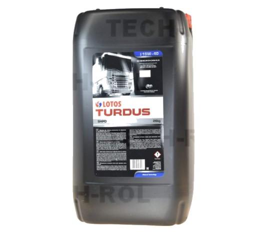 Масло Turdus SHPD 15W40 30л 26кг, для высоких двигателей