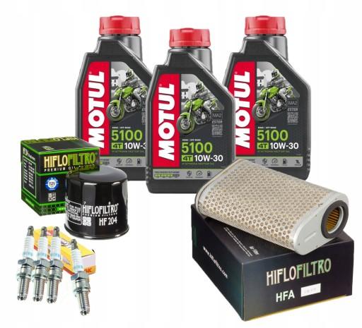 Масло для HONDA CB1000R SC60 CBF 1000 SC64 Motul 5100 10W30 Фильтр Свечи зажигания NGK