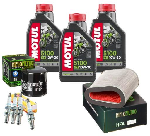 Масло для HONDA CBF 1000 06-12 SC58 Motul 5100 10W30 Фильтры Свечи зажигания NGK