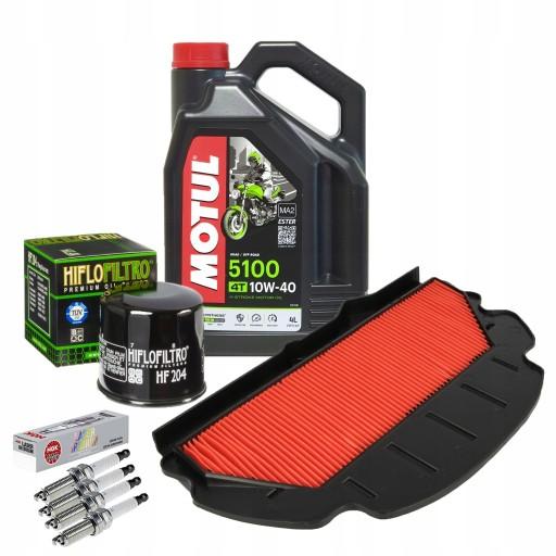 Масло для HONDA CBR 954 02-03 Motul 5100 10w40 Фільтри Свічки запалювання NGK