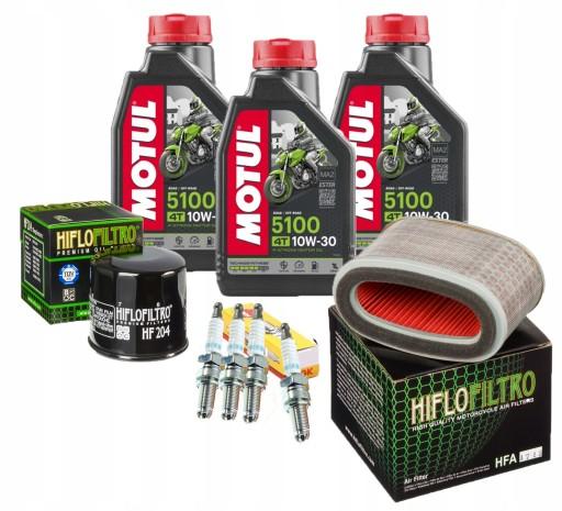Масло для Motul 10w30 HONDA VT 750 S RC58 10-14 Фильтры Свечи зажигания NGK
