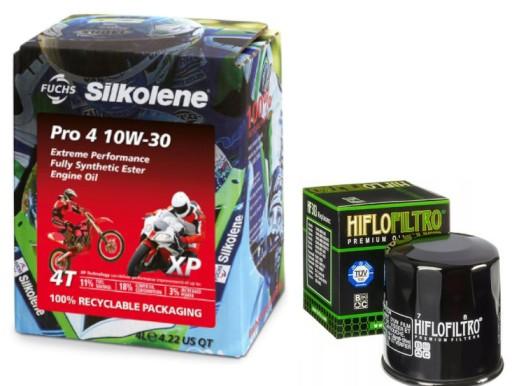 Мотоциклетна олива SILKOLENE PRO 4 10w30 + ФІЛЬТР