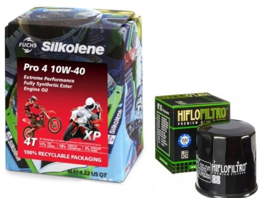 Мотоциклетна олива SILKOLENE PRO 4 10w40 + ФІЛЬТР