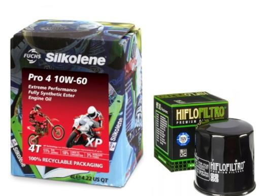 HF303 - SILKOLENE PRO 4 10w60 мотоциклетное масло + ФИЛЬТР