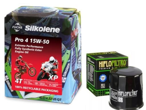 Мотоциклетне масло SILKOLENE PRO 4 15w50 + ФІЛЬТР