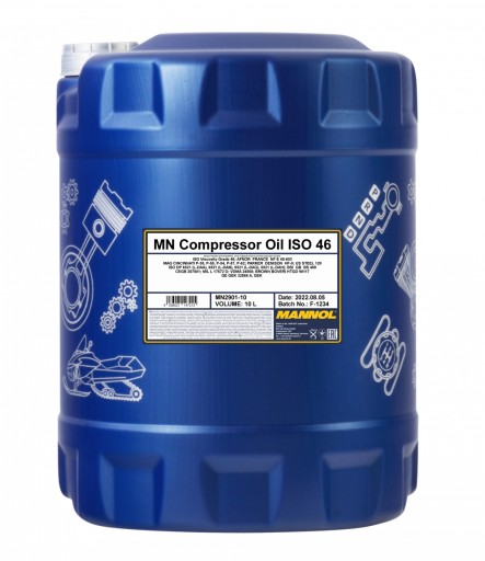 Компресорне масло Mannol Compressor ISO 46 10л