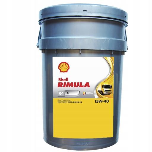 Shell Rimula R4 X 20 л 15W-40 минеральное масло
