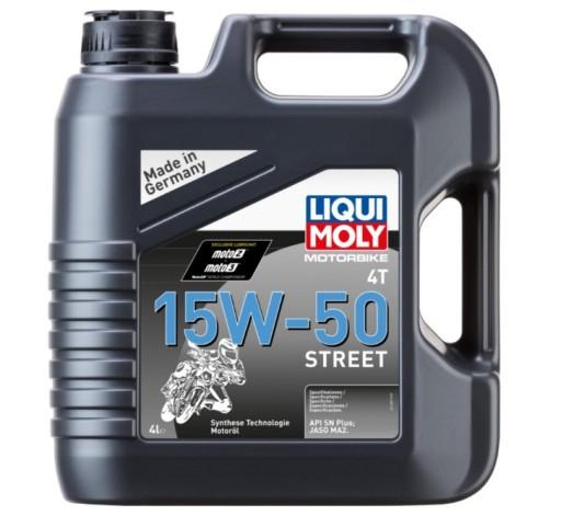 Мотоциклетное масло LIQUI MOLY STREET 4L 4T 15W50 ОРИГИНАЛЬНОЕ СДЕЛАНО В ГЕРМАНИИ