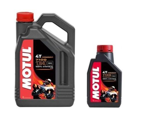 Мотоциклетне масло Motul 7100 10w40 4л + фільтр