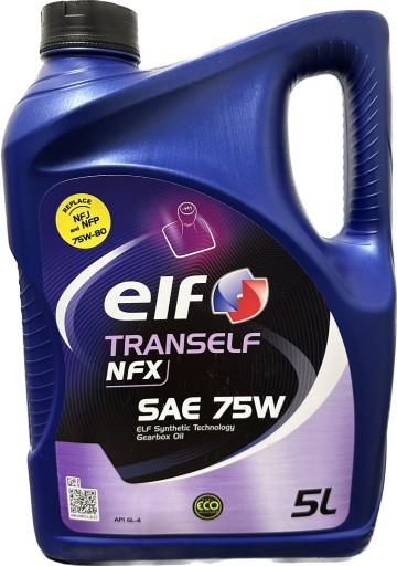 Трансмісійне масло Elf Tranself NFX 75W 5 л