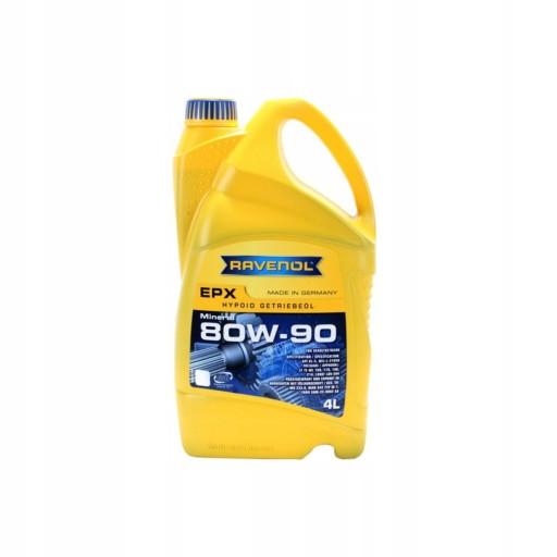 Масло трансмиссионное ravenol rav epx 80w90 gl-5 4л