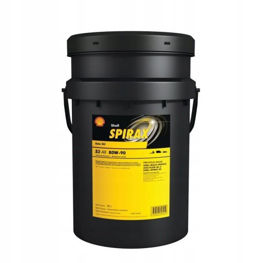Трансмісійне масло SHELL Spirax S3 AX 80W90, 20л