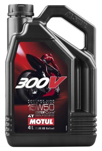 Масло моторное 15W50 MOTUL300V FACTORY.4T 4л