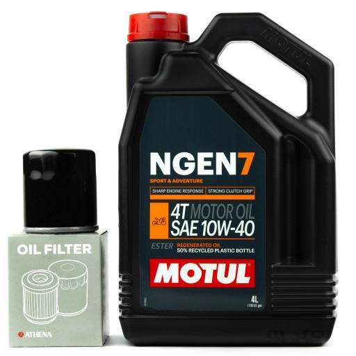 Масло моторное 4T 10W40 MOTUL NGEN 7 + фильтр