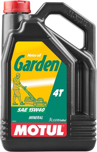 Моторное масло 4T Motul Garden SAE 15w40 5L CD SF минеральное для газонокосилок и