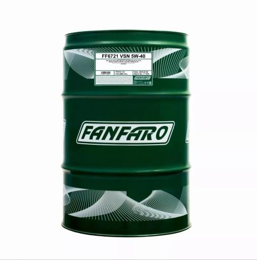 Масло моторне 5W40 VSN 208L FANFARO JASO MA2 RENAULT MB VOLKSWAGEN PORSCHE