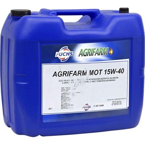 Моторна олива Agrifarm MOT 15W40 20L Fuchs