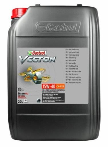 Моторна олива CASTROL VECTON 15W40 CK-4/E9 20л