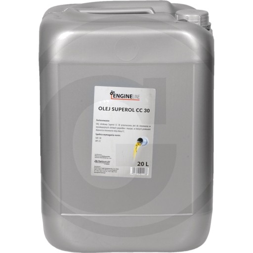 ДВИГАТЕЛЬ Моторное масло Superol CC30, 20 л, SAE:30 API:CC