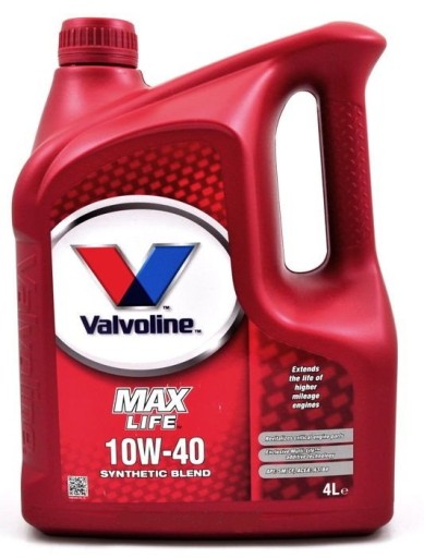 Моторне масло Valvoline MaxLife 4 l 10w-40